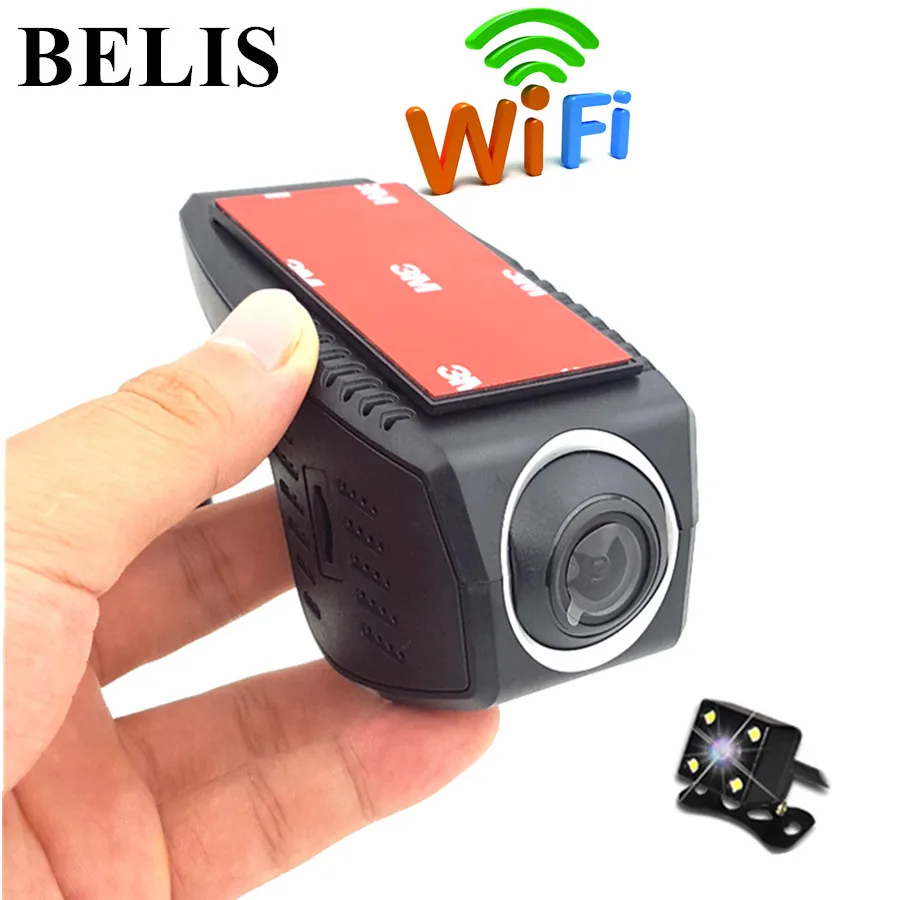 

Dual lens1080p wifi car dvr recorder camera with rear view Reversing camera / wifi vehicle dvr camera recorder Logger