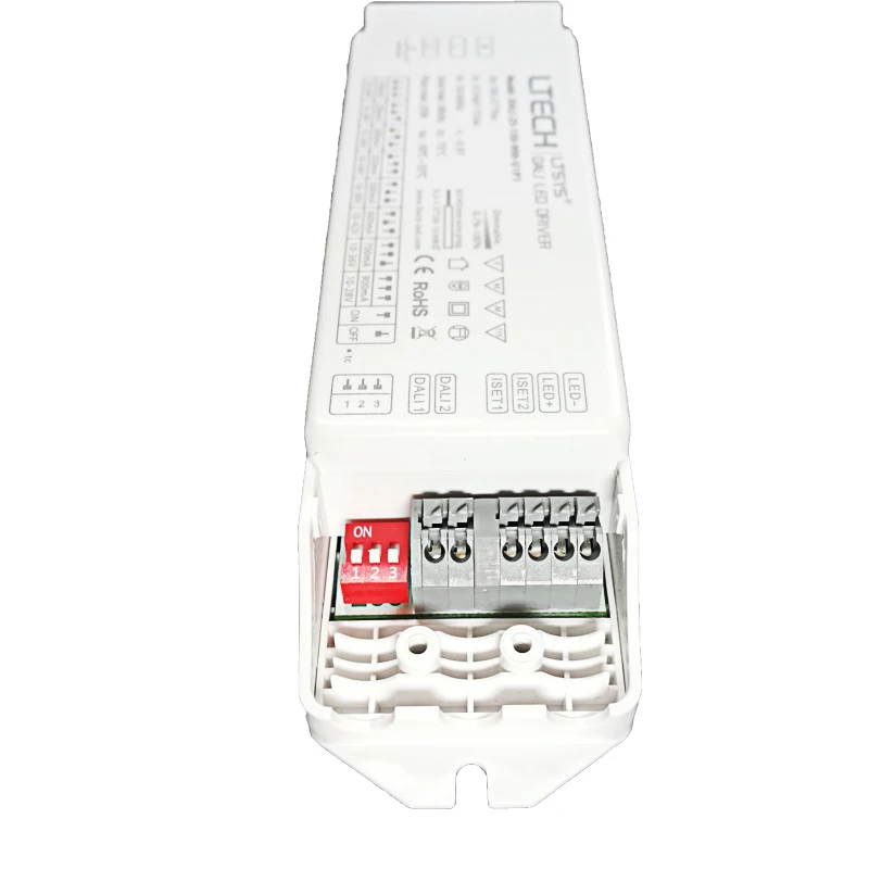 DALI-25-150-900-U1P1 интерфейс DALI для управления диммерами, AC100-240V вход; 150-900mA 25 Вт выход; Dali/кнопка UL DALI драйвер с регулируемой яркостью