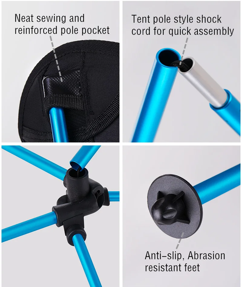  Naturehike Portable Lightweight Folding Camping Chair Outdoor High Back Picnic Chair Fishing Backpa