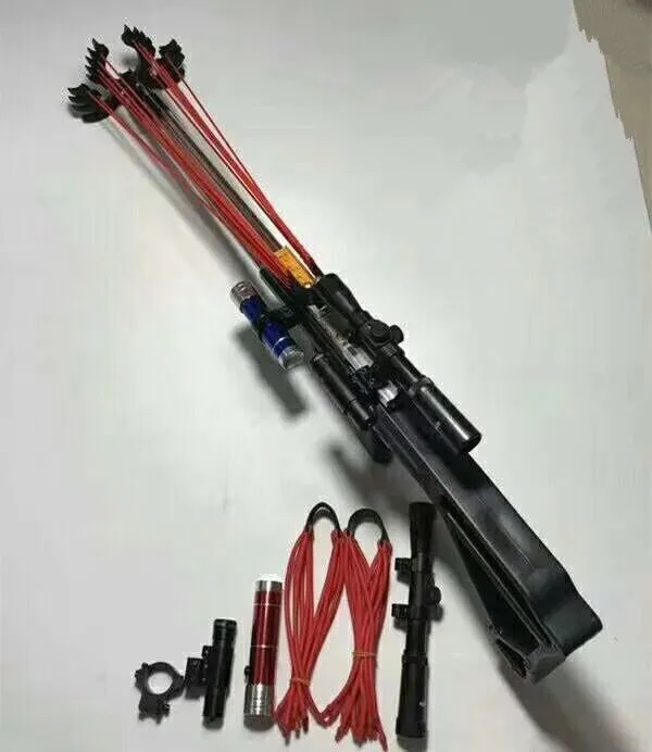 

Mini Creative recanting slingshot bore mechanical slingshot Outdoor shooting toys Hunting tools Created