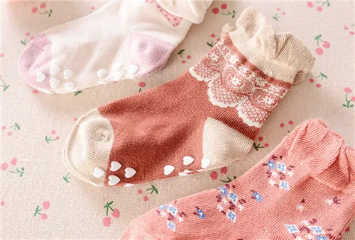 Носки для девочек до колена сетчатые носки половина детей Socken Chaussettes Enfants рюшами Носки kniekousen для девочек 3 пар/лот dcll-009-3p