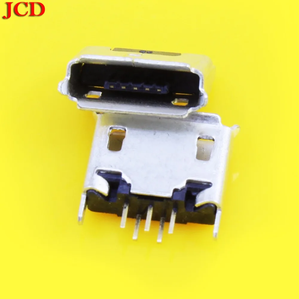 JCD новый разъем Micro USB 5pin Тяжелая пластина мм 0 8 B тип без боковой Женский Разъем для