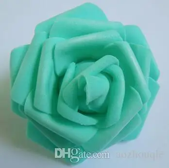tiffany blue 100 шт 7 см ручная работа искусственная пена бутоны роз для свадебного украшения целующийся шар - Цвет: tiffany blue