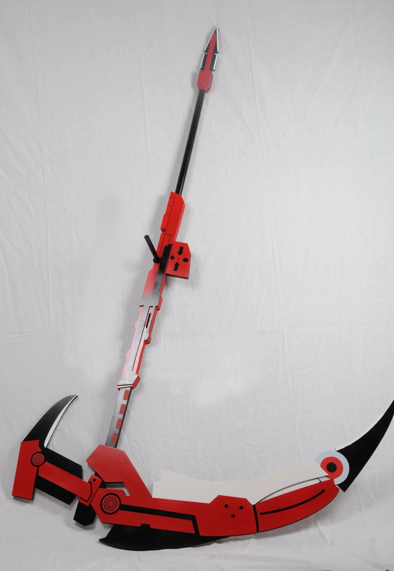 Normal Scythe RWBY Рубиновая Роза трансформируемый полумесяц роза Косплей копия косы реквизит - Цвет: Normal Scythe