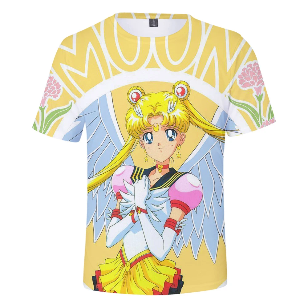 

Sailor moon nwe summer hip hop Harajuku tshirt fashion shirt 3D T-shirt women's men's short-sleeved printed men's 3D t-shirt