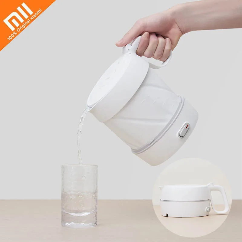 Xiaomi Mijia Foldable electric kettle with stainless steel Chassis Mini portable Safety Silica gel