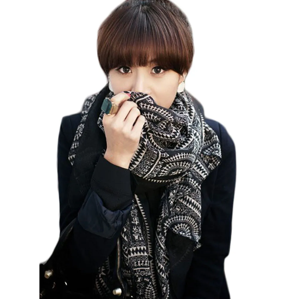 

Vintage Scarf Women Shawl Ladies Long Soft Boho hijab scarf 2019 luxury brand Female Muffler foulard femme Drop ship#H20