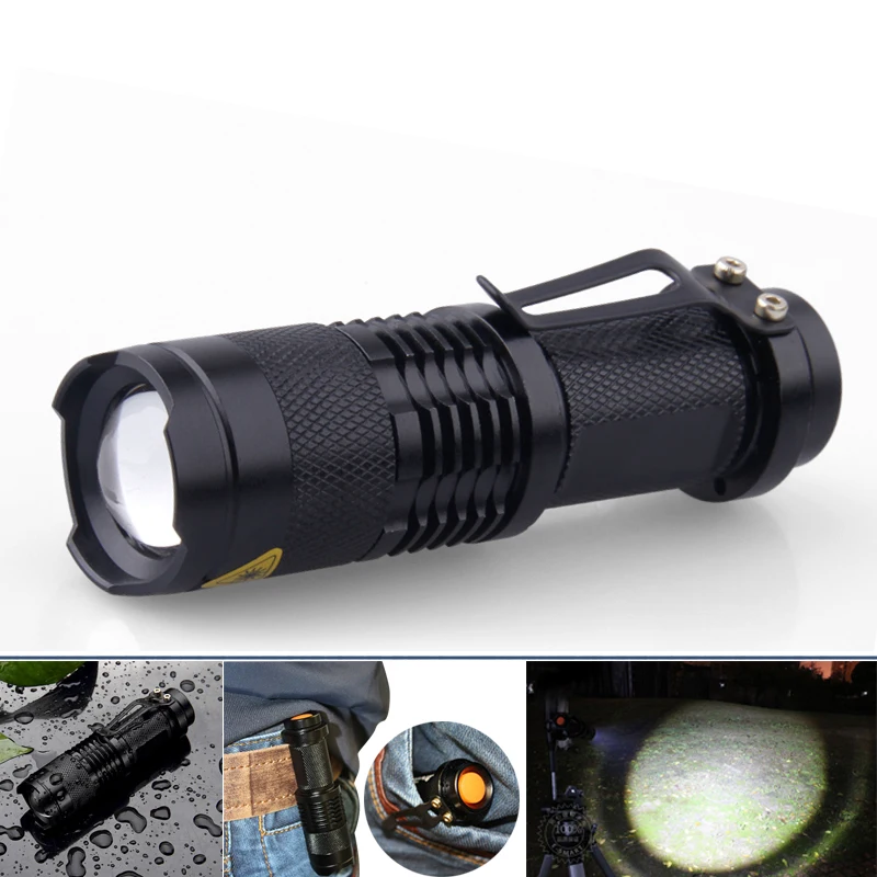 

Mini Led flashlight Waterproof Adjustable Focus AA 14500 powerful Pocket Light Torch Lantern LED FLASH LIGHT hand light Penlight