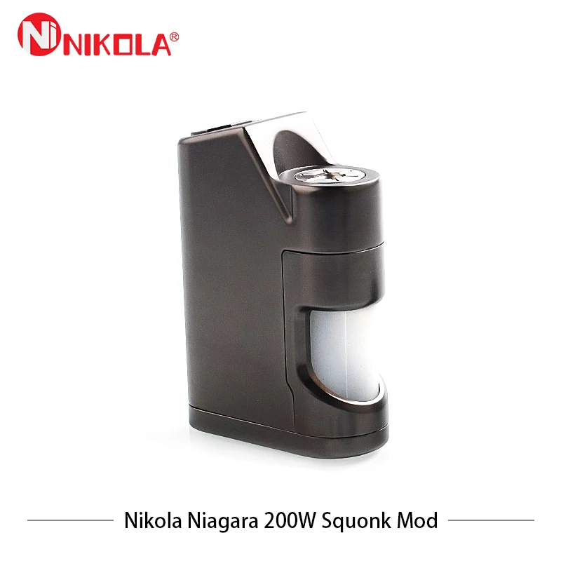 

Original E-Cigarettes Mod Nikola Niagara Squonk 200W Box Mod 200W Squonker dual 18650 batteries TC Vape Vaporizer 510 Thread