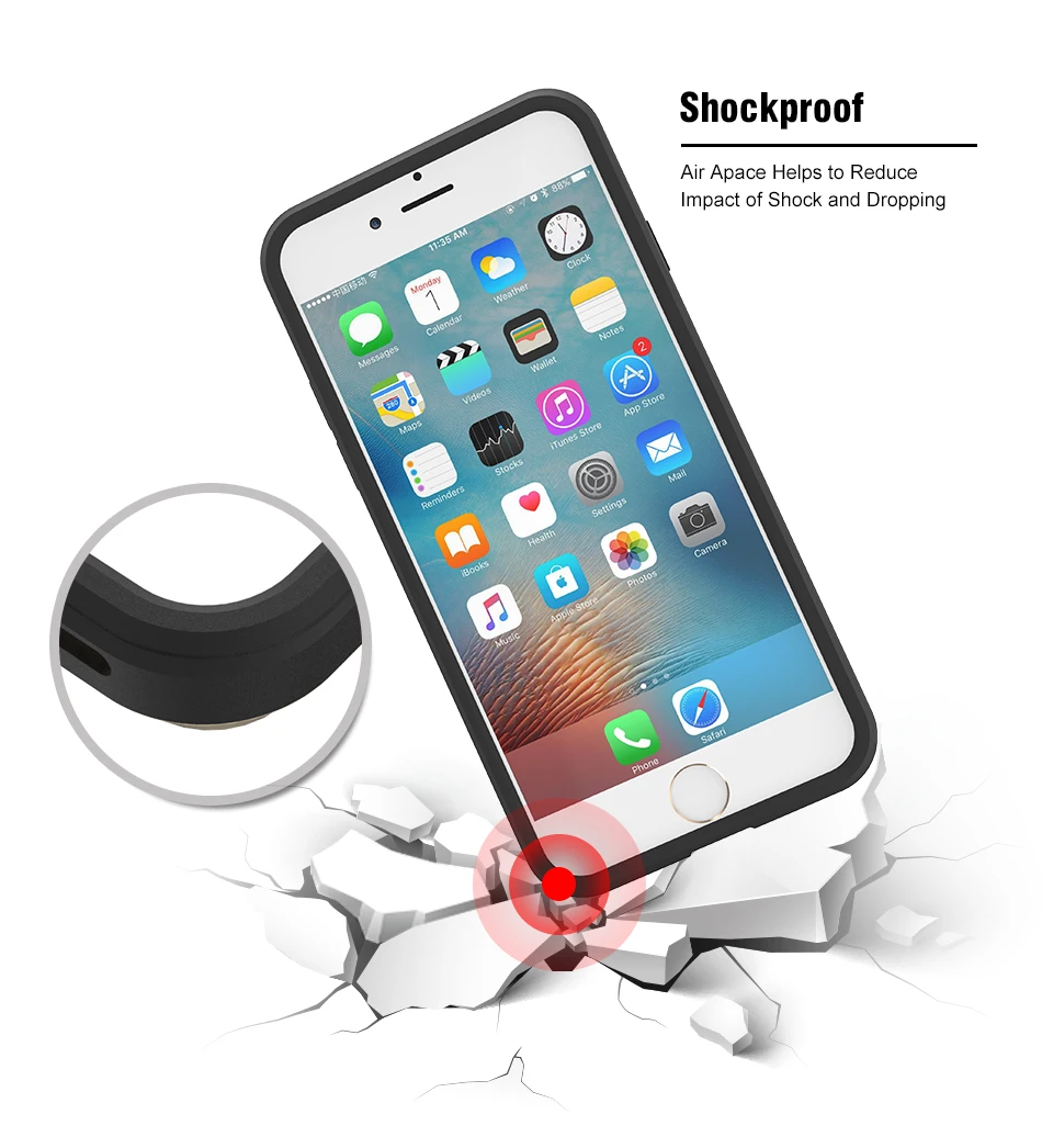 MR.YI Armor Case For iPhone 7 6 6S Plus 5 5S SE 5C Back Cover Slide Hidden Card Holder Phone Case For iPhone 5 6 6S 7 Plus Cover (10)