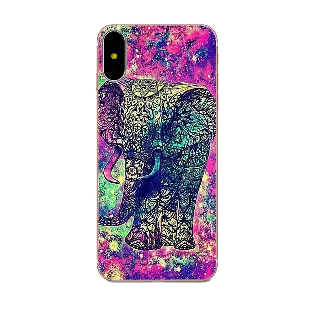 Мягкий чехол для мобильного телефона Акварель Слон искусство Galaxy J1 J2 J3 J330 J4 J5 J6 J7