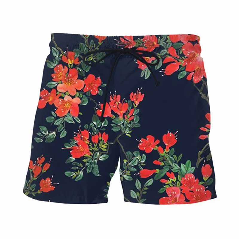 Новая волна красный цветок повседневные шорты ЗАБАВНЫЕ РЕТРО летние классические спортивные штаны Фитнес Короткие бегущие сетки дышащие шорты брюки