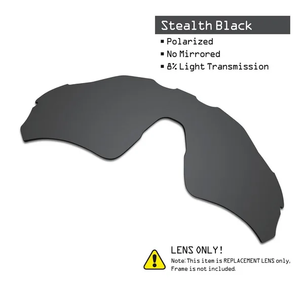Stealth Black SmartVLT поляризованные Сменные линзы для солнцезащитных очков в форме EV-несколько вариантов - Цвет линз: Stealth Black