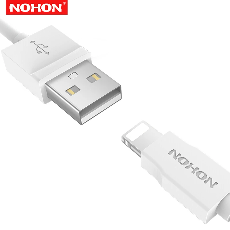 NOHON 150 см USB кабель для синхронизации данных для iPhone 5 5S 5C SE 6 6S 7 8 Plus X XR XS Max кабели для быстрой зарядки мобильных телефонов