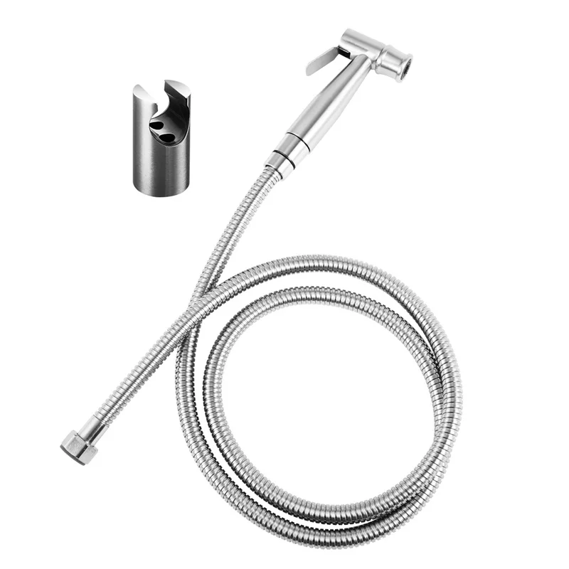 1 Set Bidet ORZ биде из нержавеющей стали, набор для туалета, ручной гигиенический душ, биде, опрыскиватель, пистолет, туалетные принадлежности, биде - Цвет: 1 Set Bidet