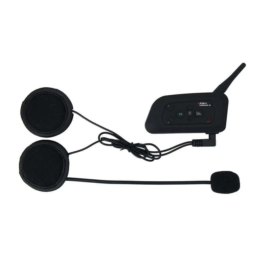 VNETPHONE V4 Motorcycle Intercom Bluetooth Helmet Intercom Headset 4 Riders Waterproof Support Inte