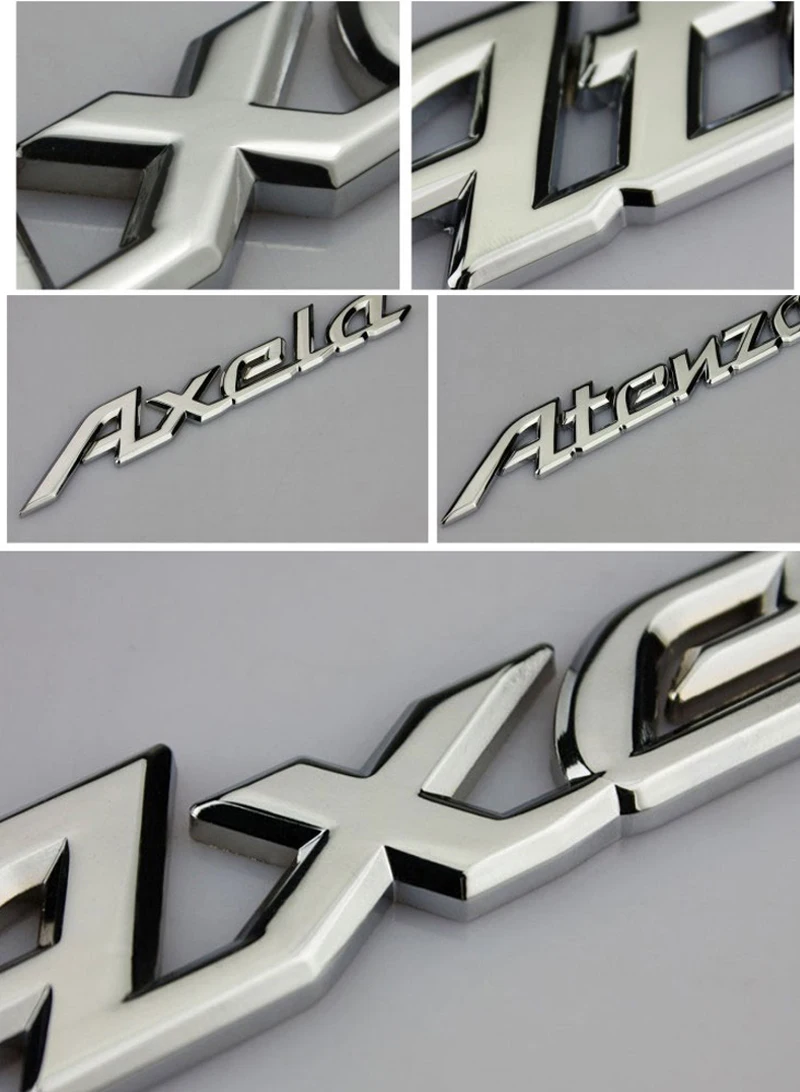 Autoexe Стикеры для Mazda 3 4 года 5 6 CX CX3 Atenza Axela MX RX8 RX7 323 626 Скорость хромированные