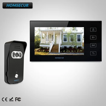 

HOMSECUR 7" Wired Video Door Entry Phone Call System+Touch Button Monitor TC021-B Camera + TM704-B Monitor