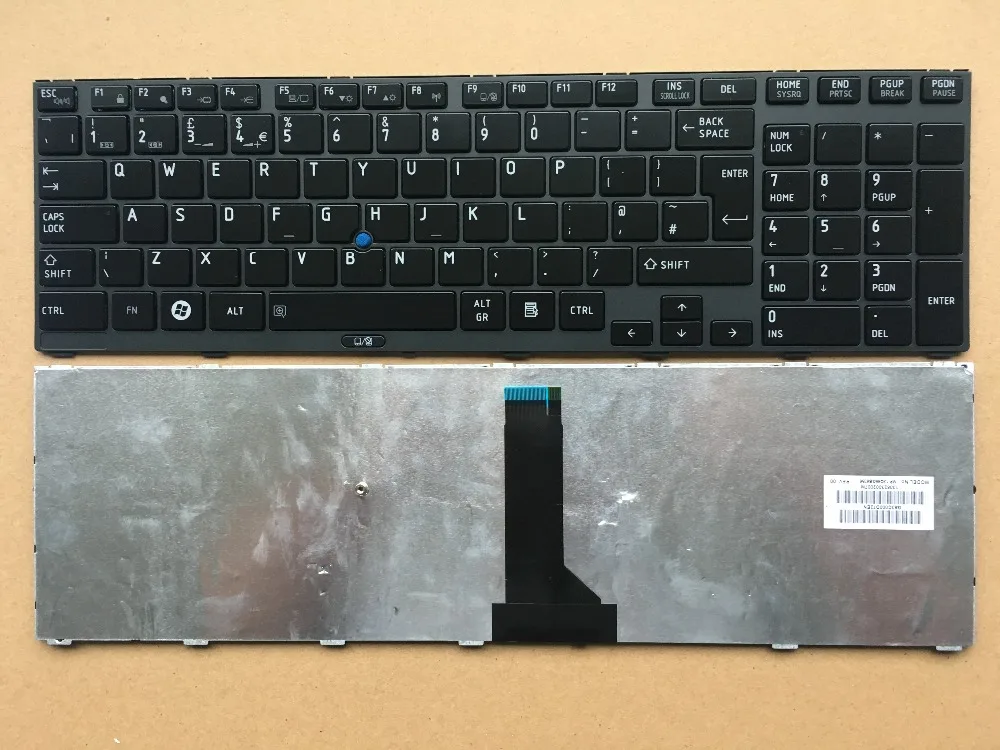 New UK keyboard FOR TOSHIBA FOR Tecra R850 R950 R960 With Point Laptop Keyboard -1