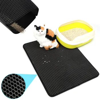 

Cat Litter Mat Scratching Pads with Honeycomb Foldable Double Layer Mat for Pets Cats TB Sale