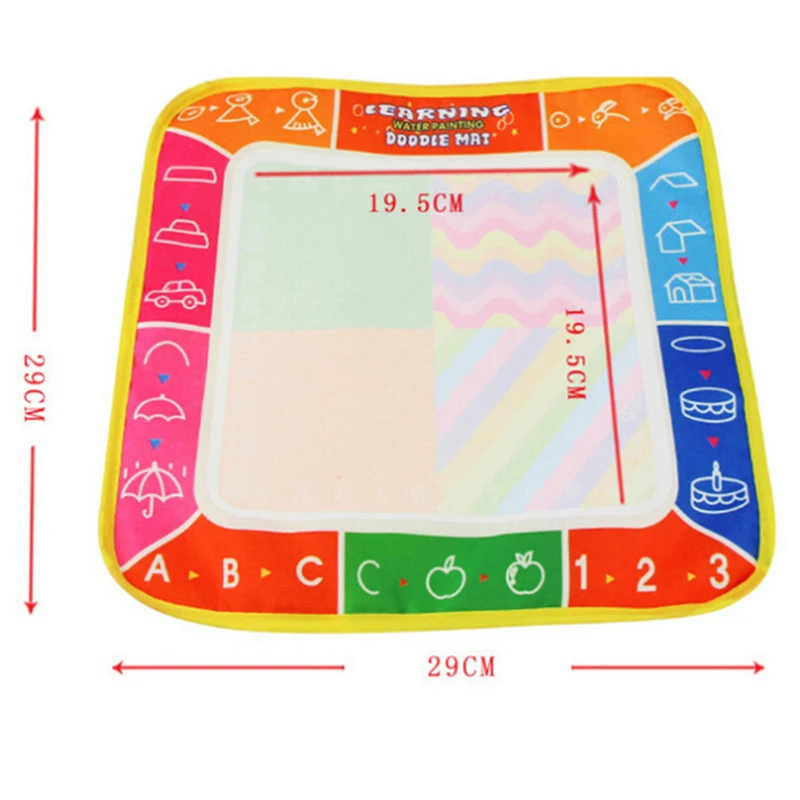 1 шт. волшебная вода рисунок ткань материал с каракули живопись ручка акварель коврик для обучение маленьких детей Рисунок игрушка 29*29 см