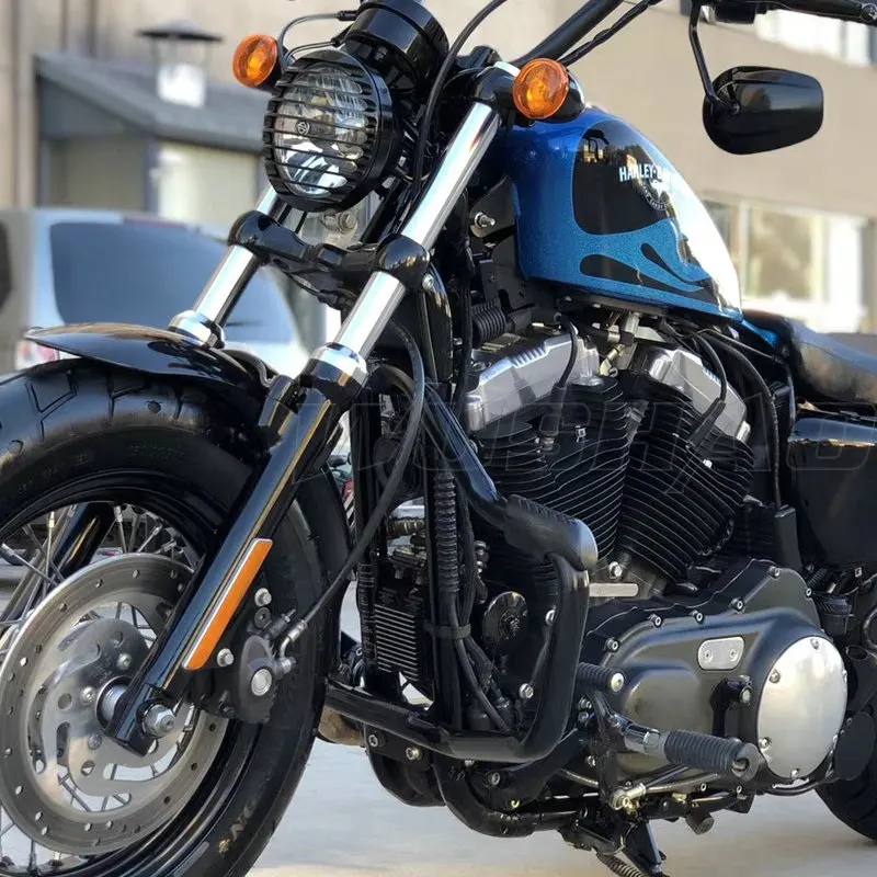 Передняя защита двигателя для 2004- Harley SuperLow Forty Eight Seventy Two Sportster Iron XL 883 XL883 1200 XL1200