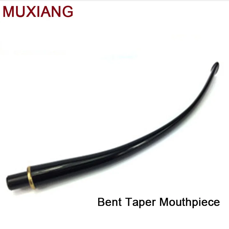 3pcs/lot Black Mouthpieces Pipe Stems Tobacco Pipe Stem Bent Taper Filter