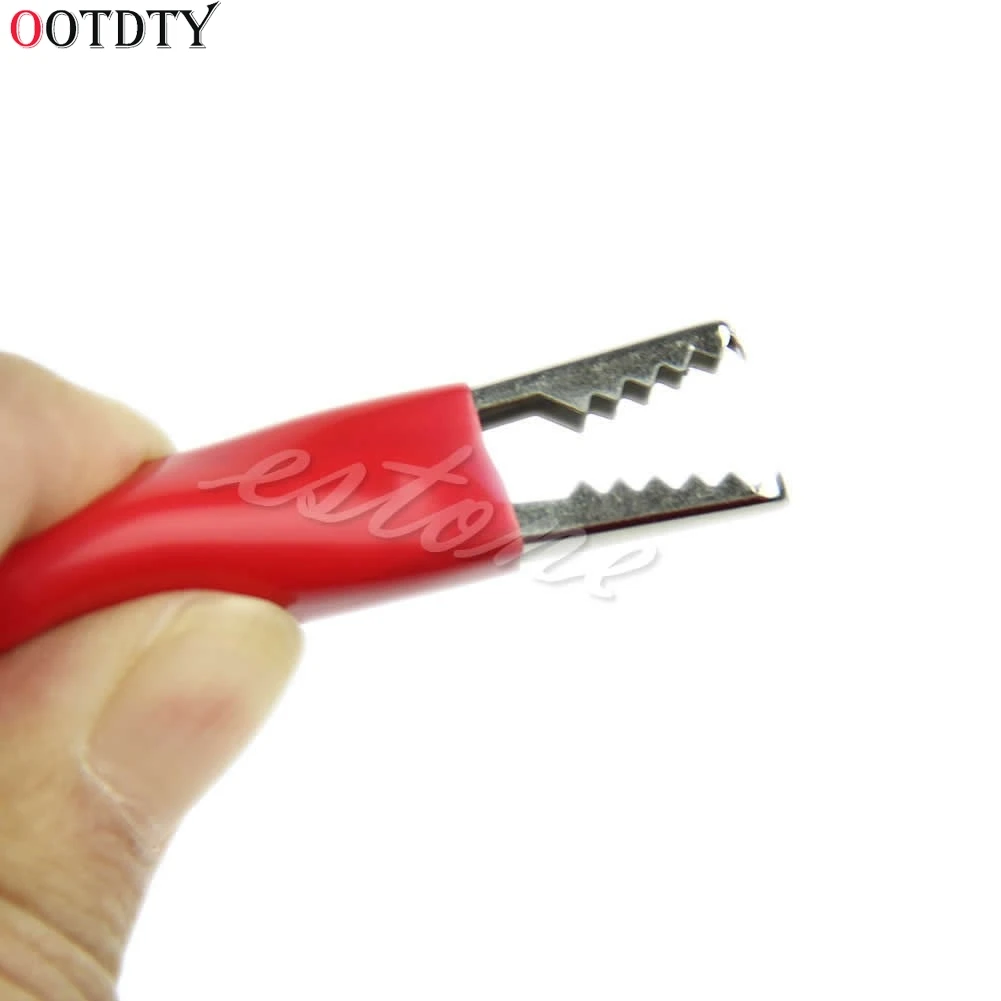 OOTDTY 10 шт. 28 мм кусачки крокодил тесты клип для Перемычка провода кабель