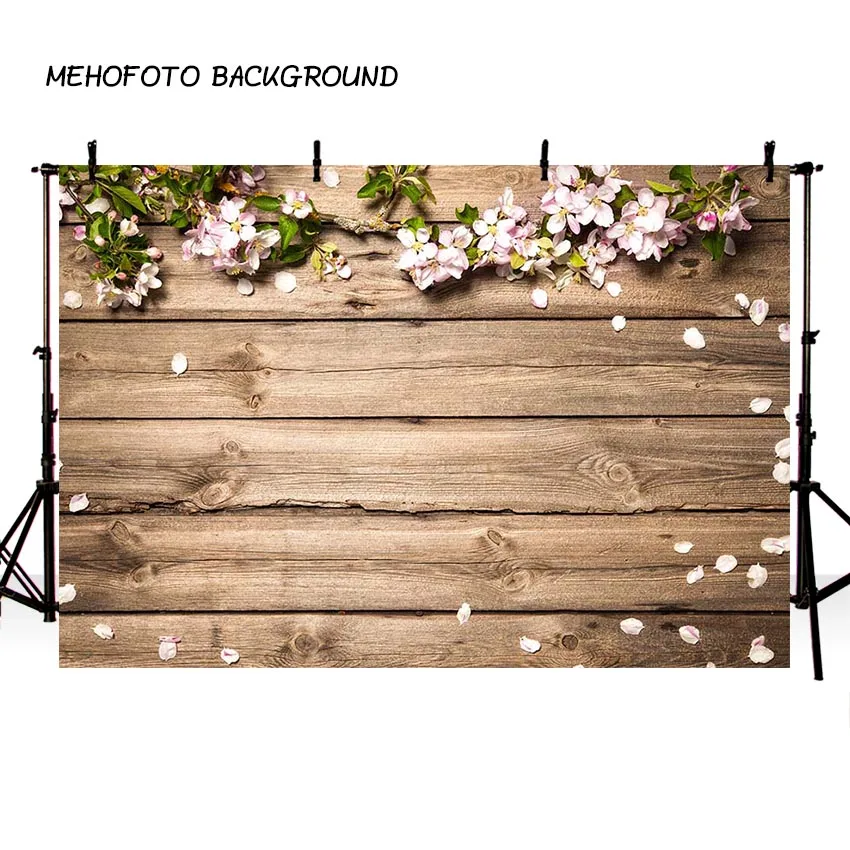Mehofond фотографии фон с деревянным полом цветы для портретной Фоны Фотофон