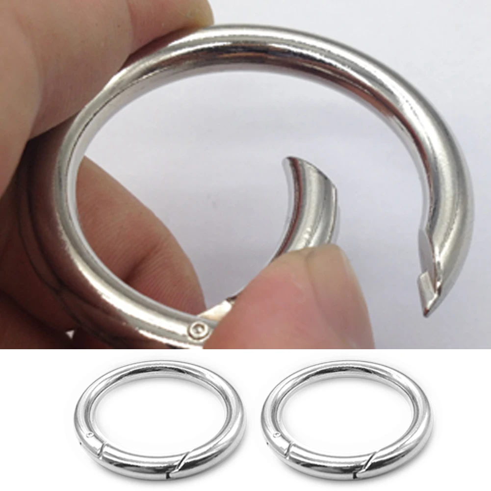 

6pcs/set Round Snap Clip Hook Mini Carabiner Keychain Keyring Camping Hiking buckle