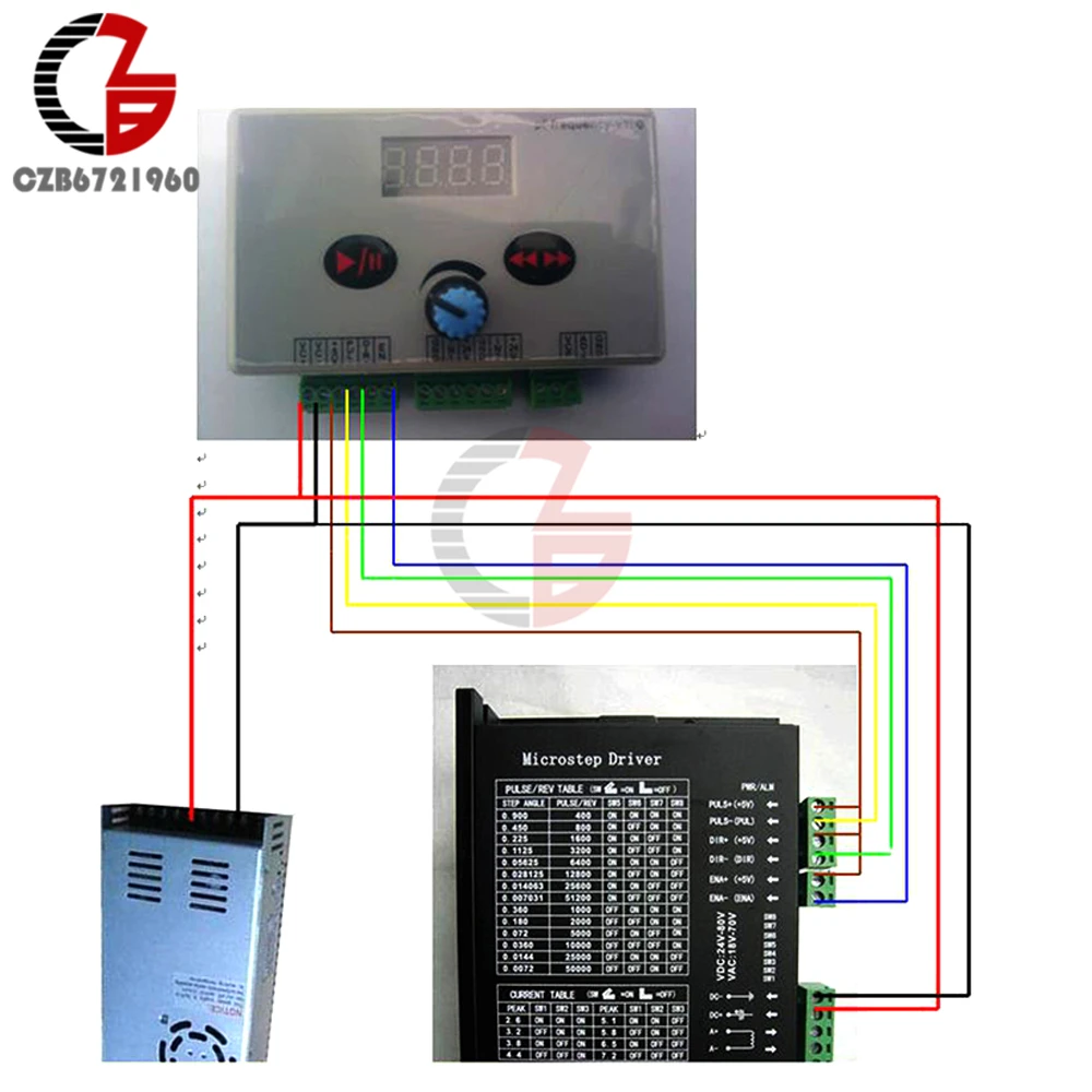 DC 12 В 24 в реверсивный шаговый двигатель регулятор скорости регулятор импульсного сигнала светодиодный дисплей