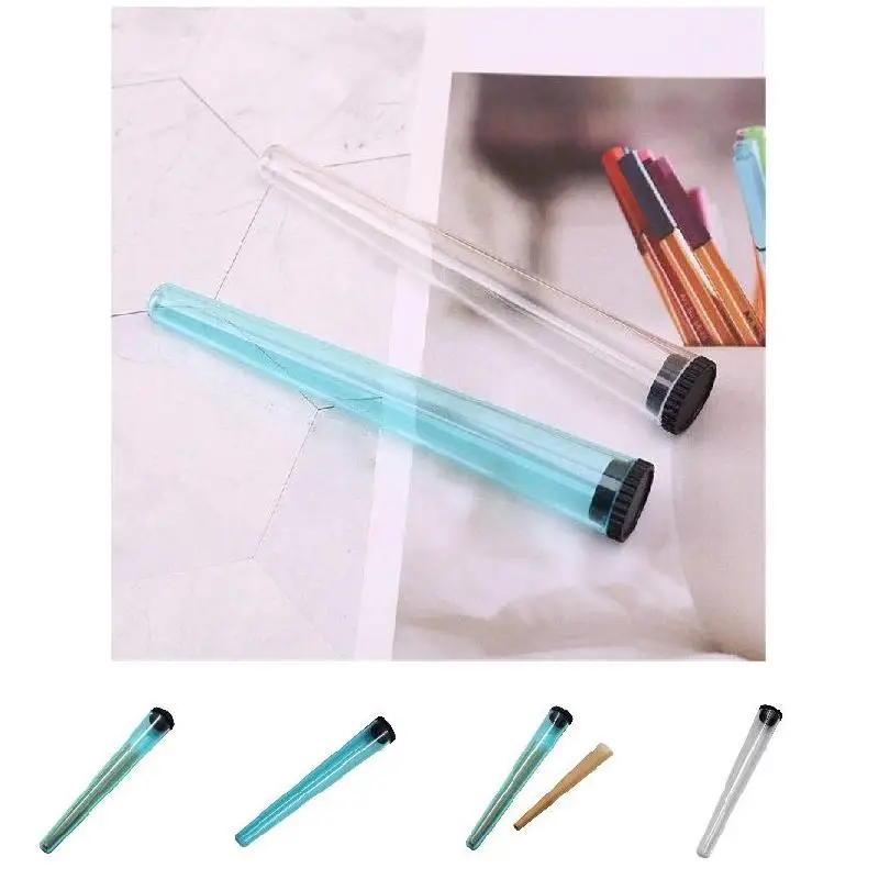 

Newly 115MM King Size Cone Holder Air Tight Portable Hard Plastic Tube Rolling Cig Joint Tube TE889