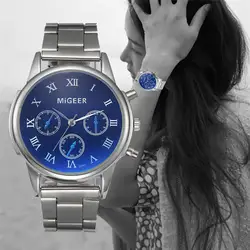 Relojes mujer 2019 Relogio Feminino модные женские туфли кристалл нержавеющая сталь Аналоговые кварцевые наручные часы браслет # June27A