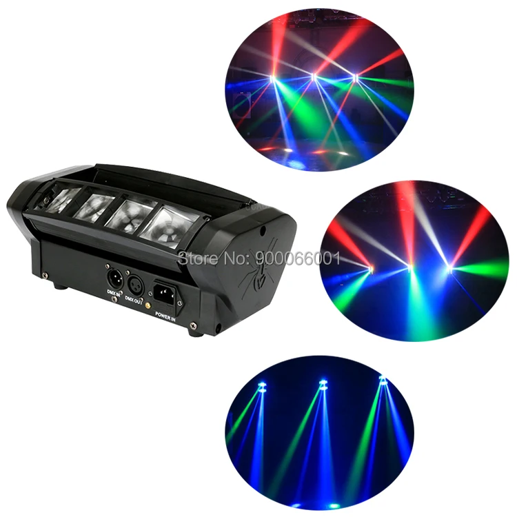  stage 8X10W Mini LED Spider Light DMX512 LED Moving Head Light RGBW LED Beam light Club Dj Disco projector (8)