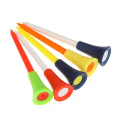 50 шт. 83 мм многоцветный пластик Гольф Тройники Резиновая Подушка Топ оборудование для гольфа