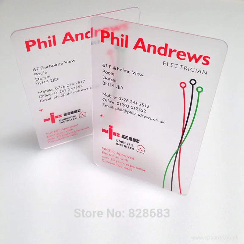 

85X54mm 0.36mm business card create name cards printing transparent PVC card-matte faces single side printing Free shipping
