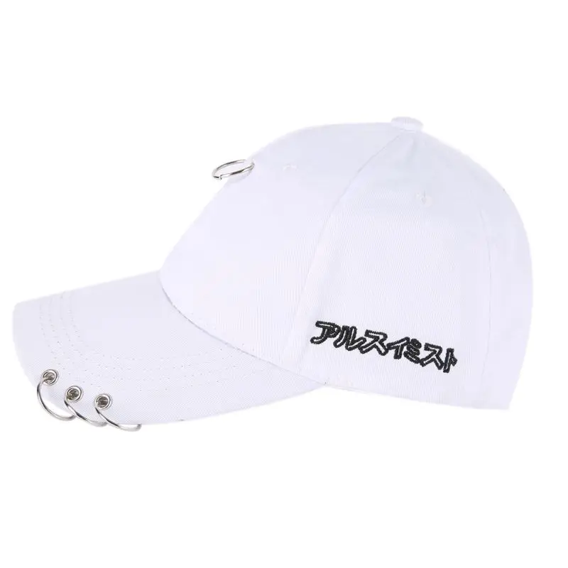 GD же стиль с кольцом кепки клип кольцо вышивка хлопок унисекс Snapback хип хоп шляпа бейсбол Peaceminusone кепки - Цвет: W