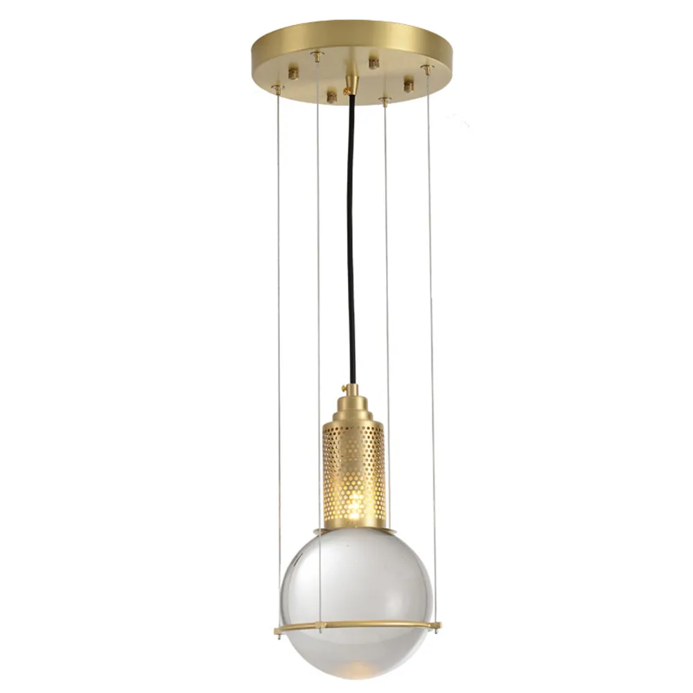 THE LAMP Скандинавский хрустальный стеклянный подвесной светильник, Красочный Светодиодный светильник для помещений, винтажный Лофт, ресторан, столовая, бар, кафе, магазин, светильник - Цвет корпуса: THE LAMP