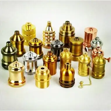 Industrial Vintage E27 Lamp Holder Loft Style Brass E27 Socket Edison Lampholder Base For Pendant Light