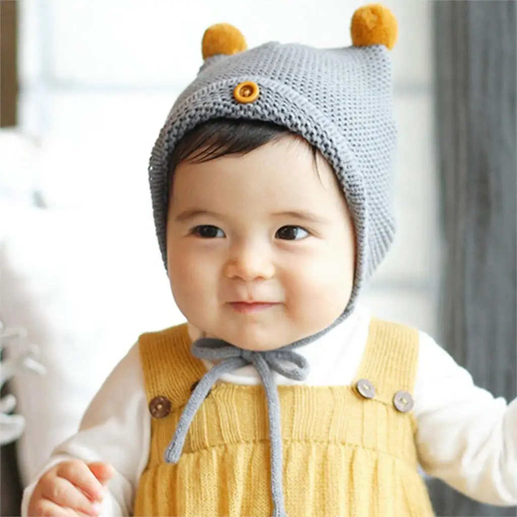 new baby boys girls infant toddler cute soft crochet hat infant boy christmas clothing