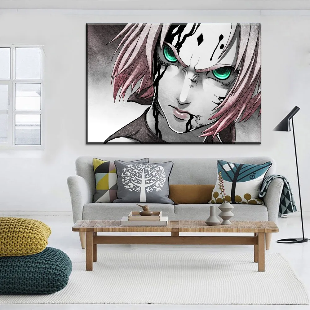 Современные настенные декоративные картины Наруто Сакура Харуно для гостиной 1