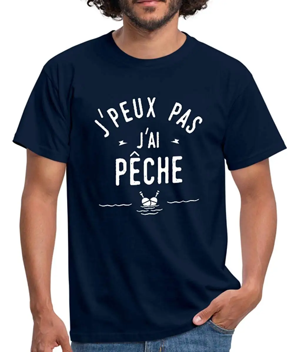 Новый 2019 Spreadshirt J'Peux Pas Jɺi Peche футболка Homme уличная подарок парню в стиле хип-хоп