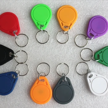 

100pcs RFID key fobs 13.56MHz proximity NFC tags 215 keyfob tag for Tag For Tagmo