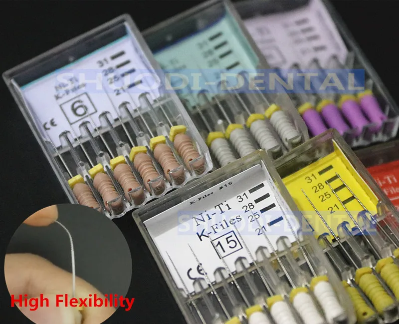 

Dental Instrument Endo Rotary Endodontic NITI K Files 25mm Dental Endo Motor Nickel Titanium Files Dentist Tool