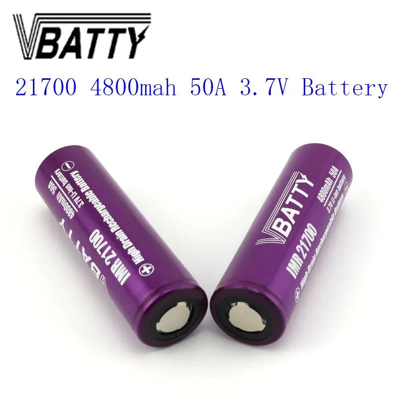 1 шт./лот Новинка Vbatty 21700 4800mah 50A аккумулятор 3 7 V литий ионный PK INR21700 30T очень