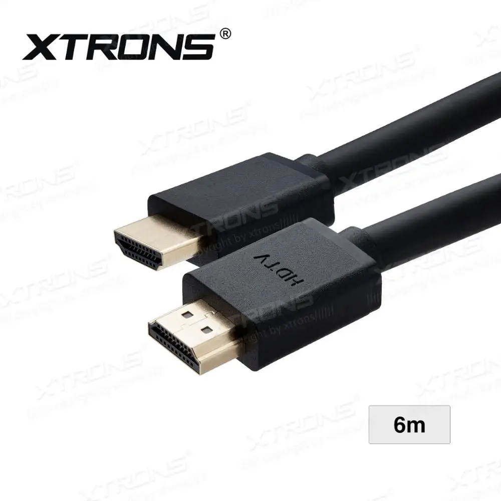 XTRONS HDMI кабель v2.0 высокоскоростной 4K UltraHD 2160p 3D свинец HDMI01 и HDMI02 и HDMI03 3 метра/6 метров/10 метров М - Цвет: 6 m