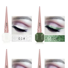 Luckyfine жидкая подводка для глаз с блестками мигающая подводка для глаз быстро сохнет белая розовая Золотая блестящая подводка для глаз для макияжа глаз