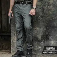 Male Elastic Training Tactical Army Pants Men's Outdoor Climbing Pocket Cotton Secret Service SWAT Combat Long Trousers Overalls