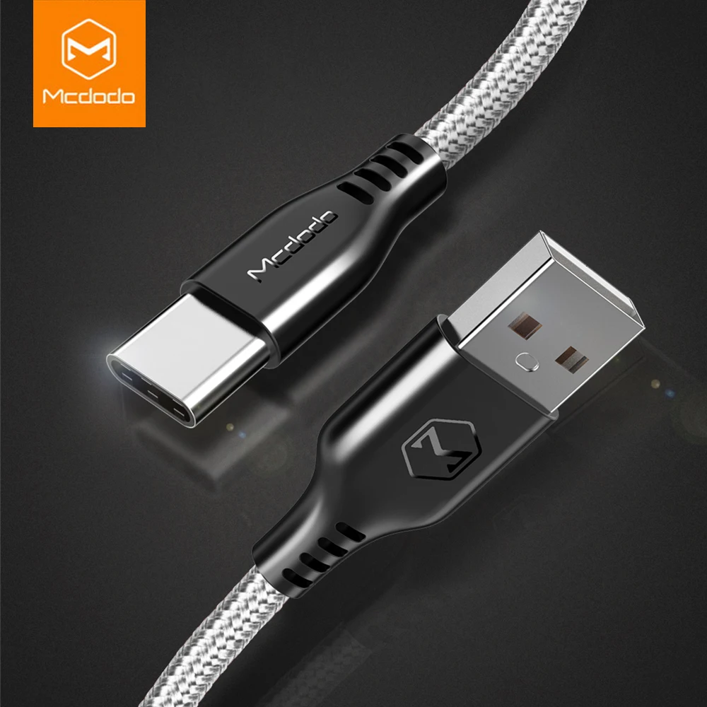 Кабель Mcdodo USB Type C для Samsung Galaxy S9 S8 Plus кабель быстрой зарядки mi max 3 HUAWEI P20 P10 lite кабели