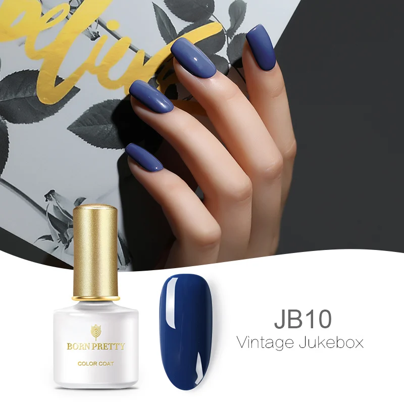 BP-JB010 BORN PRETTY Джаз-синий гель серии Однотонная одежда ногтей Гель-лак 6 мл фиолетовый замочить от УФ-лак Лаки - Цвет: BP-JB010